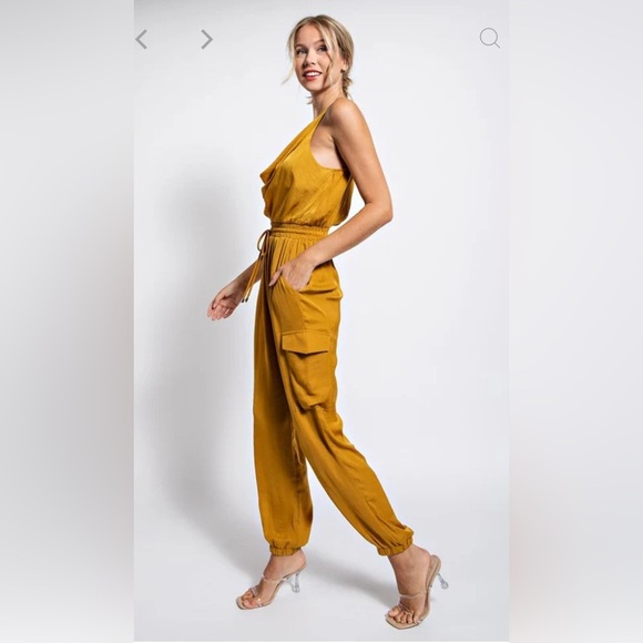 NWT Huddy Mustard Jumpsuit - Picture 3 of 13